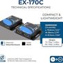 4K HDMI over Ethernet Extender Over CAT5/CAT6/CAT7, with IR Upto 164 Feet - Loop Out - 4K @ 30Hz 1080P Full HD Signal Distribution (EX-170C) Image 5