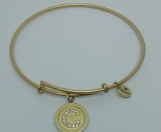 Chrysalis Gold Plated Initial 'C' Expandable Bangle New Without Tags CAN POST