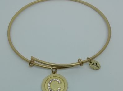 Chrysalis Gold Plated Initial 'C' Expandable Bangle New Without Tags CAN POST