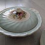 Elegant Vintage Johnson Bros Dinner Set  Pastel Green Floral  Serving Pieces Included Image 9