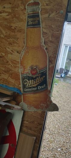 Miller beer sign metal