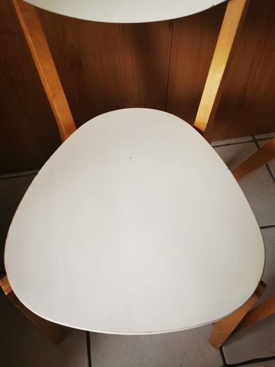 Ikea two solid wooden chairs