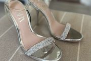 Zara Diamante Silver Stilettos Brand New Size 5
