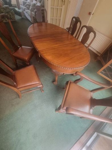 Mohagony Table and Chairs