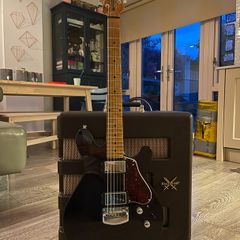 Ernie Ball Music Man Valentine Trans Black Excellent Condition with Case
