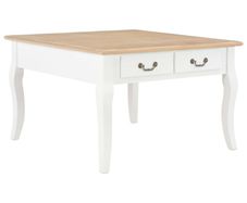Coffee Table White 80x80x50 cm Wood