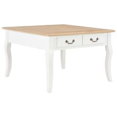 Coffee Table White 80x80x50 cm Wood
