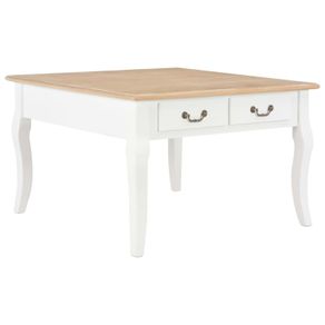 Coffee Table White 80x80x50 cm Wood