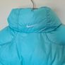 Nike fleece puffer vest Size large girls 26" long turquoise in excellent condition Image 6