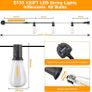 120FT Festoon Lights Outdoor, Garden Patio String Lights Mains Powered, 2200K Warm White, ST38 Waterproof LED String Lights with 62 Plastic Vintage Bulbs for Backyard Party Wedding (FREE POSTAGE) Image 4