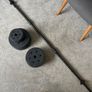 Gym barbell and 3 sets of weights Image 5