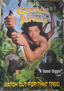 George of the Jungle Vintage Poster 90s Disney Classics Promotional Video Release 16.5inch x 23inch