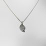 Silver necklace with very sparkly cz stones Image 2