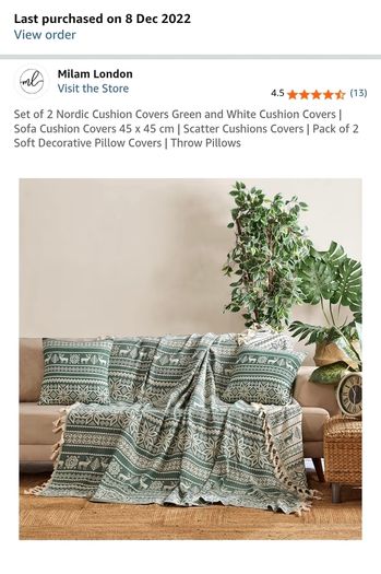 Throw + throw pillows - BOGO 50%