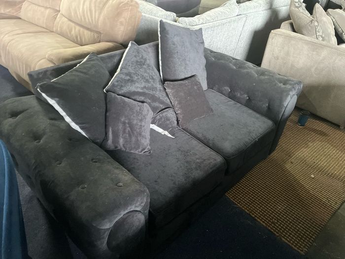 Black 2 seater sofa
