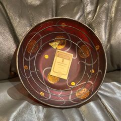 Vintage Czech Design From Miracle Studio Red 7 inch Bowl