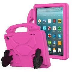 For Amazon Fire HD 8 2022 12th Gen Kids Case Shockproof Cover With Stand - Pink