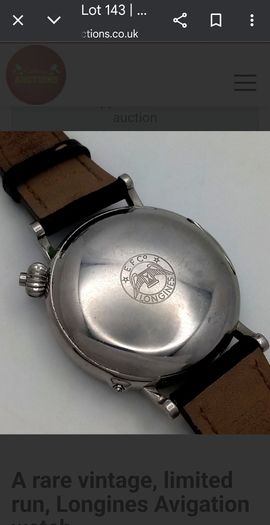 Rare Longines Avigation Watch