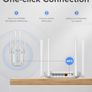 WiFi Extender Booster for Home with Built-in PA WiFi Booster 1200Mbps Wireless Internet Booster WiFi Range Extender up to 3000SQ.FT Dual Band 2.4GHz& 5GHz, with Ethernet port, UK Plug Image 5