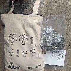 geodesic dome kit , built by hubs