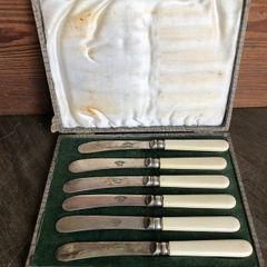 Vintage Set Of 6 EPNS Butter Knives