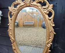 1950/60s Metal Framed Mirror