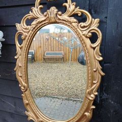 1950/60s Metal Framed Mirror