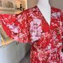 Stunning Red Floral Pleated Midi Dress by AX Paris Size: UK 16 / EU 44 Image 8
