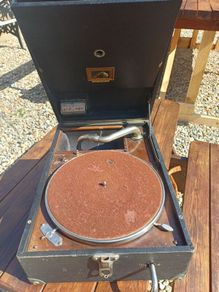 Antique HMV Portable Gramophone