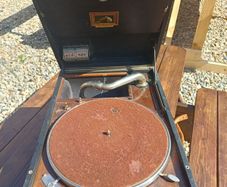Antique HMV Portable Gramophone