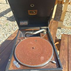 Antique HMV Portable Gramophone
