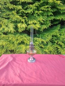 Glass oil lamp postage possible