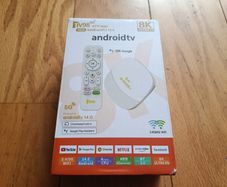 Brand New Android 14 TV Box Google Voice Remote in White