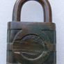 Antique Yale Brass Padlock Image 2