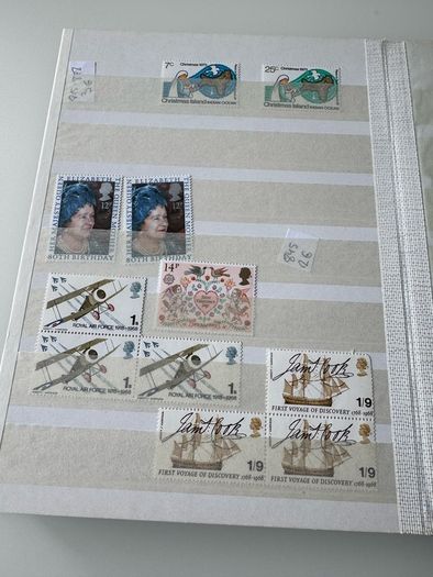 UK collection in stamp album