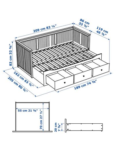 IKEA Day Bed Hemnes