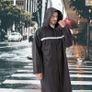 Brand New Waterproof Poncho Long Reusable Reflective Tape Adjustable Hood. Image 2