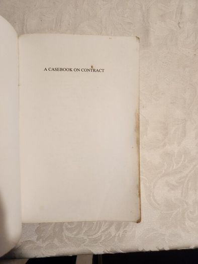 A Casebook On Contract Law. J.C.Smith & J. A. C. Thomas. 7th Edition  Large Volume Paperback In Good Condition. See Photos For Same.