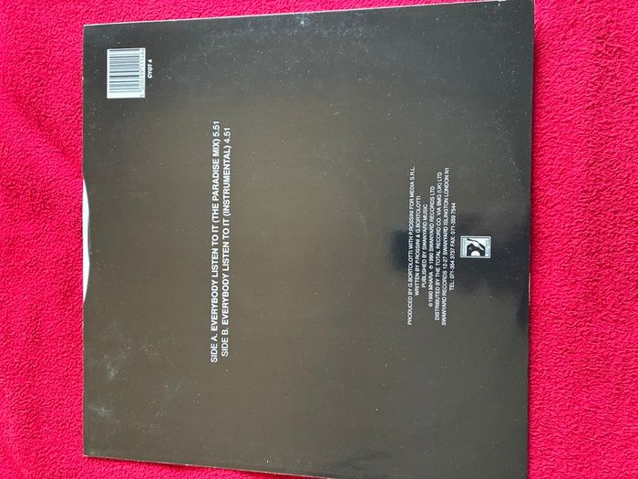 Cappella - Everybody Listen To It 12 inch vinyl House Euro House