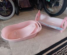 Doll bath and bed