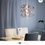 Light Shade -IKEA PS 2014 Pendant lamp, white/silver-colour, 35 cm Image 2