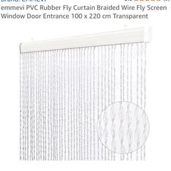 PVC rubber fly/insect curtains for door