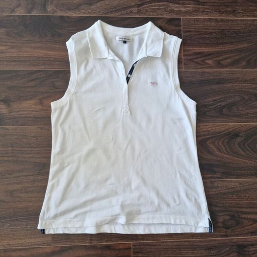 KappAhl Hampton Republic Sleeveless polo top white s. L