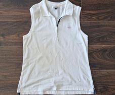 KappAhl Hampton Republic Sleeveless polo top white s. L
