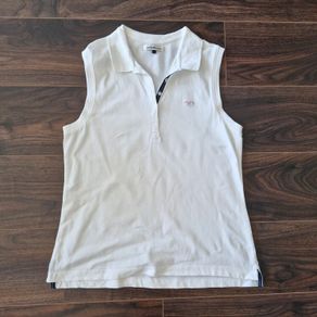 KappAhl Hampton Republic Sleeveless polo top white s. L