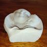 Vintage Hand Cast Chalk Ware Mary & Child. Image 5