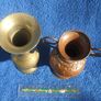 Two vintage metal vases (Indian brass & one of copper) Image 7