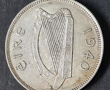 Ireland 1940 Silver Florin coin