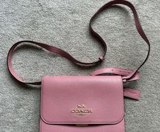 Coach Pink Leather Crossbody Bag, Genuine, Excellent Condition