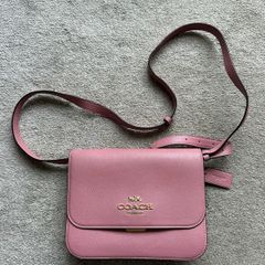 Coach Pink Leather Crossbody Bag, Genuine, Excellent Condition